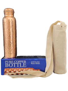 Himalayan Hand-Hammered Copper Water Bottle
